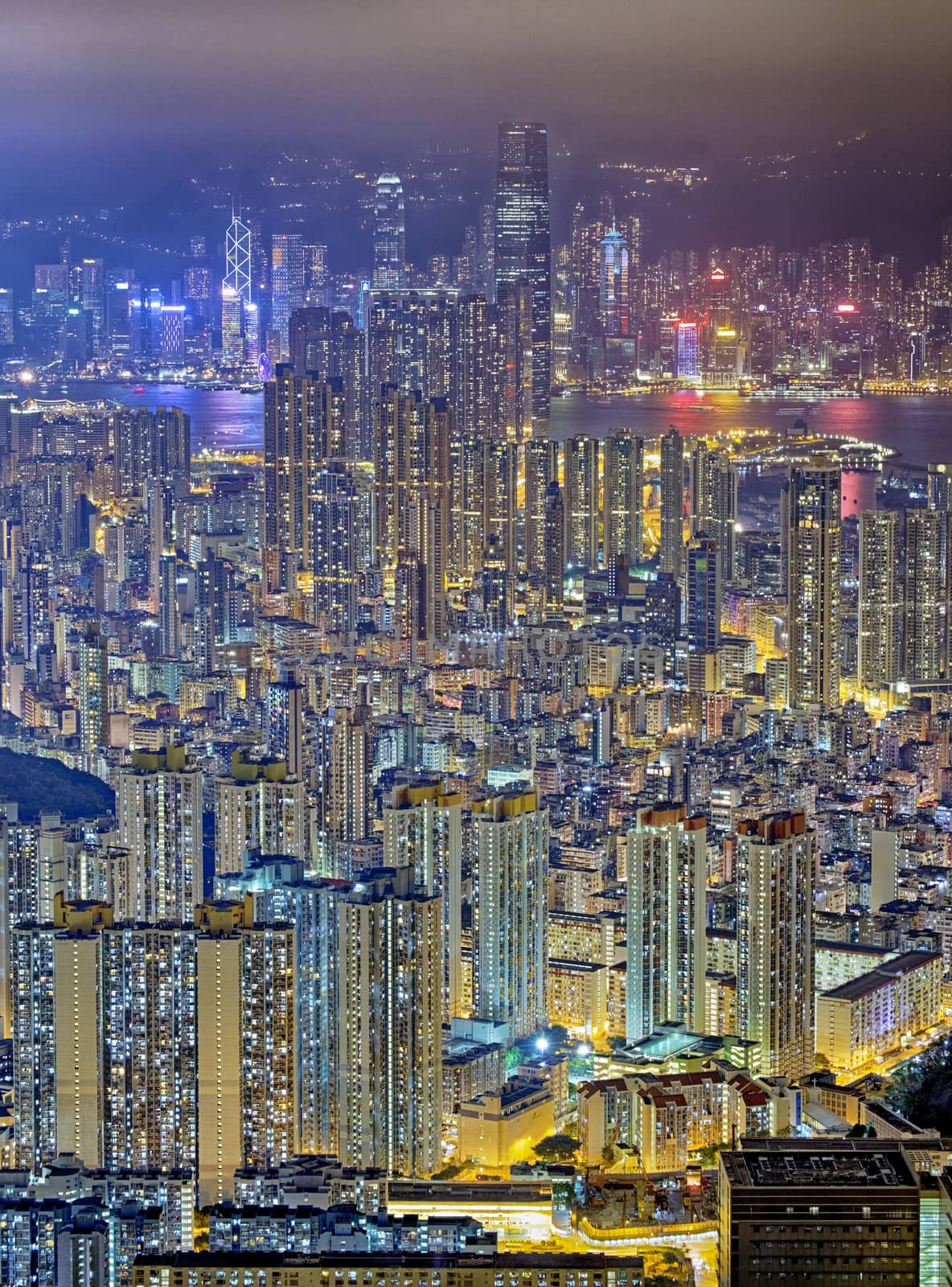 Hong Kong cityscape by cozyta