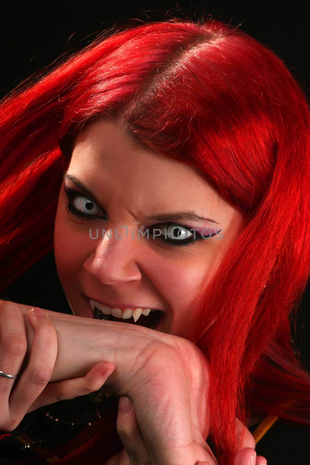 Scary vampire girl