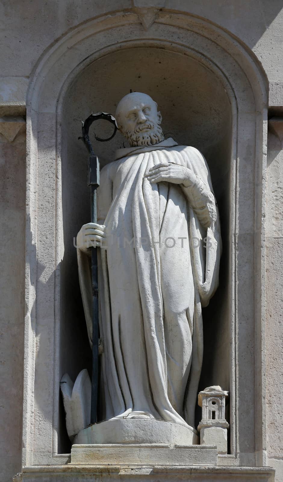 Statue of saint, church of Saint John the Evangelist. Parma. Emilia-Romagna. Italy