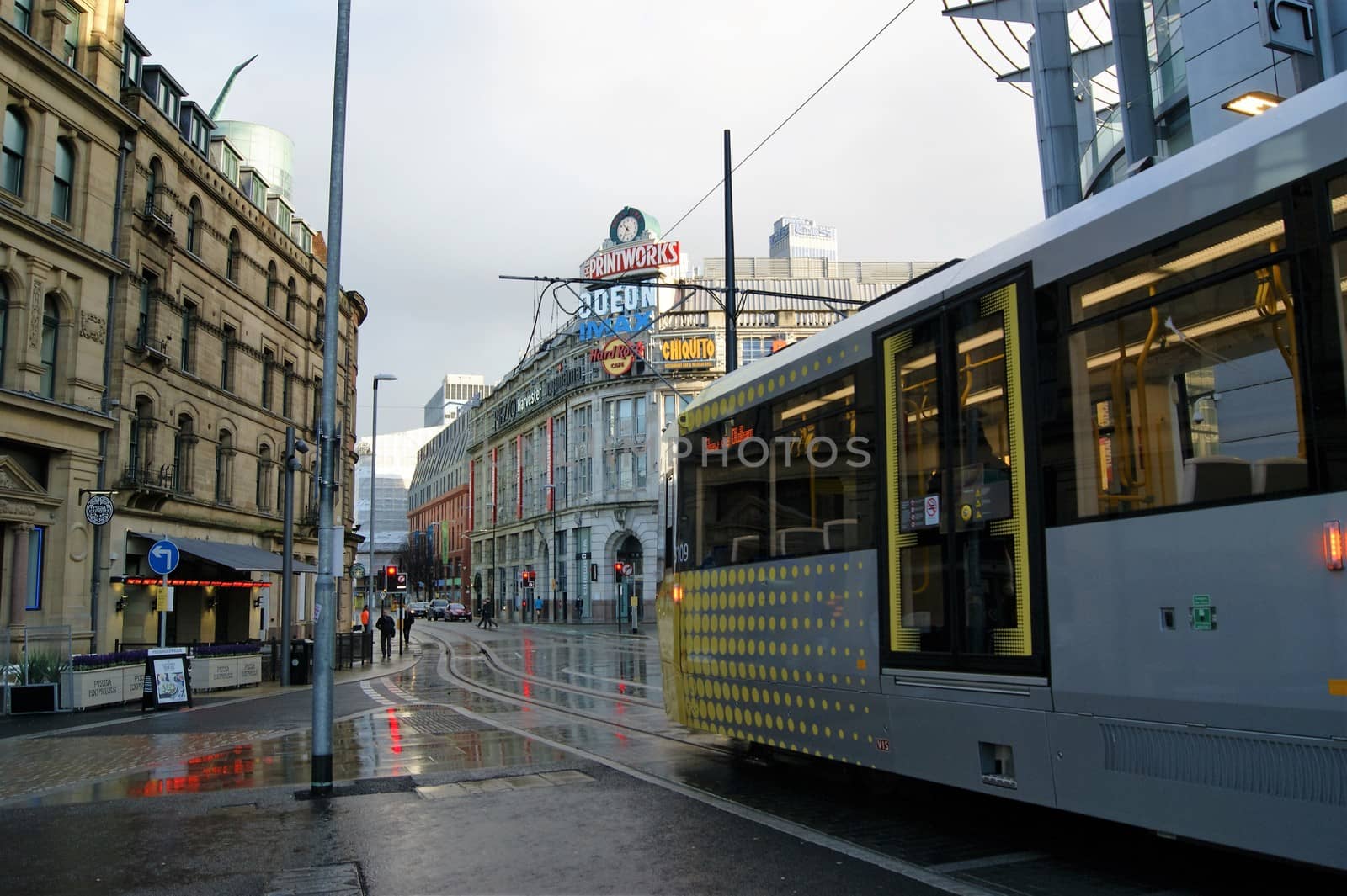 An Electric Tram in Manchester. by paulst