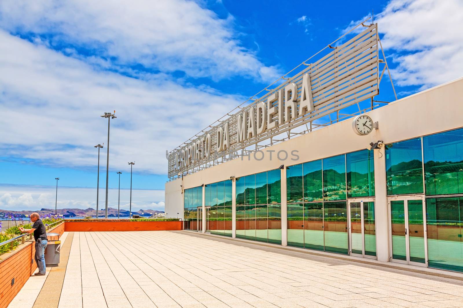 Madeira Airport with lettering, exterior view by aldorado