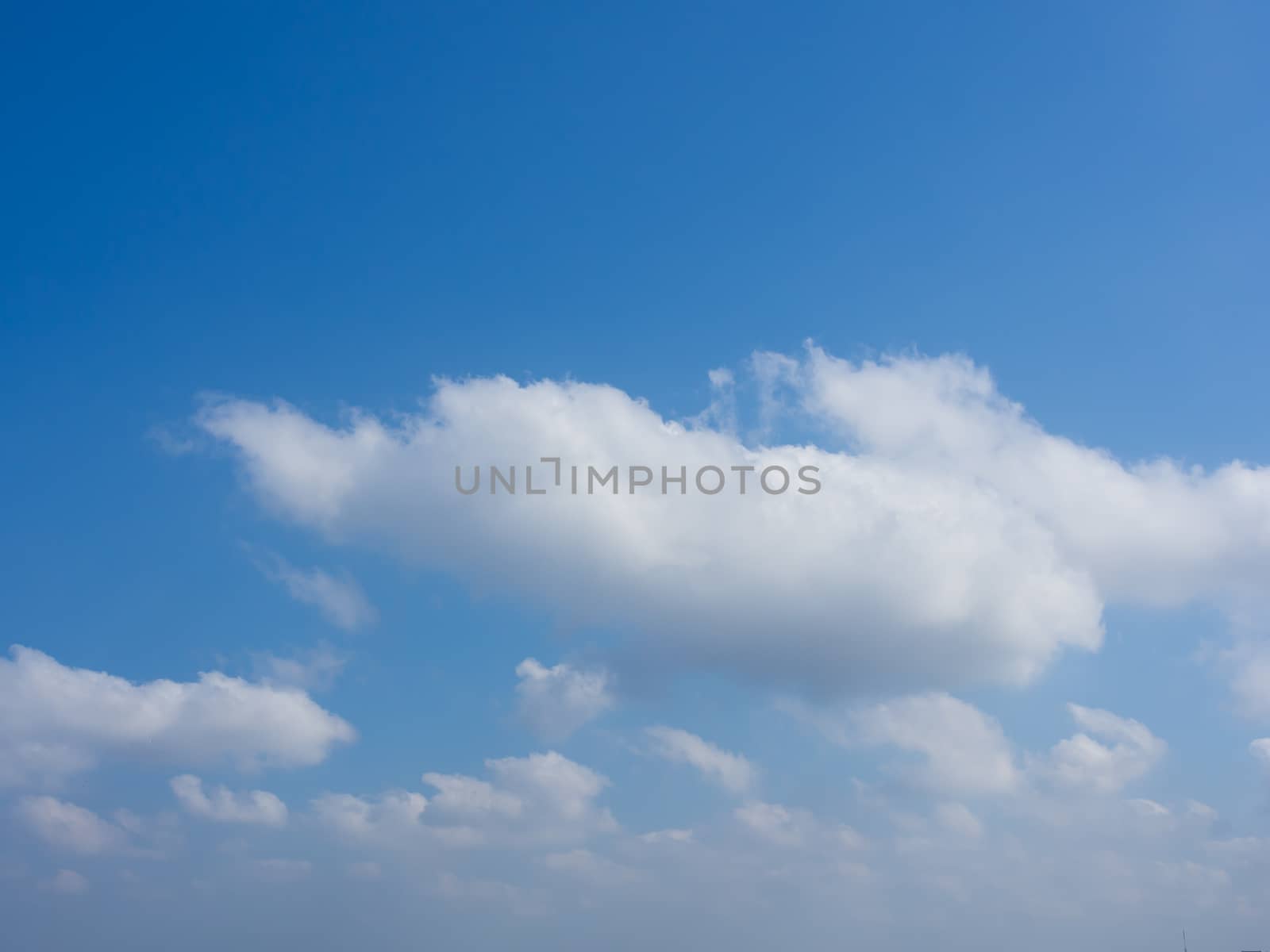 image of blue sky with white cloud use for background