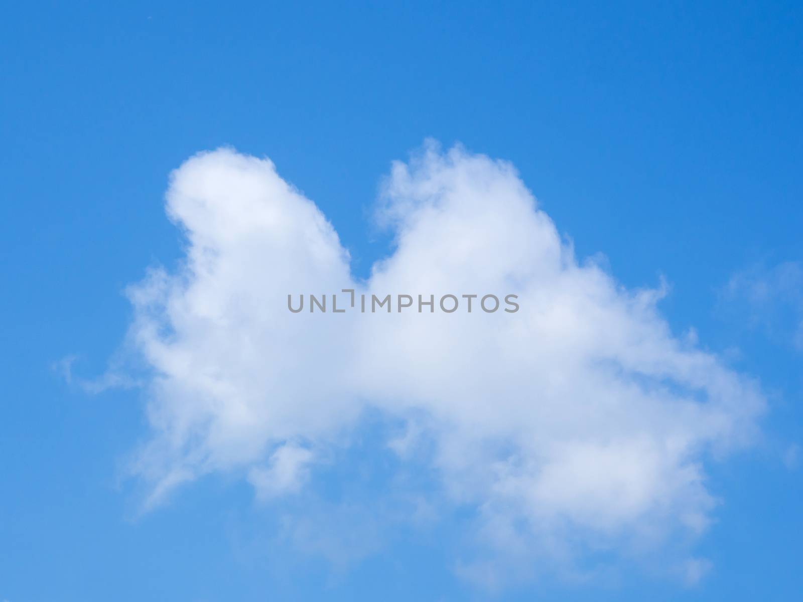 image of blue sky with white cloud use for bachground