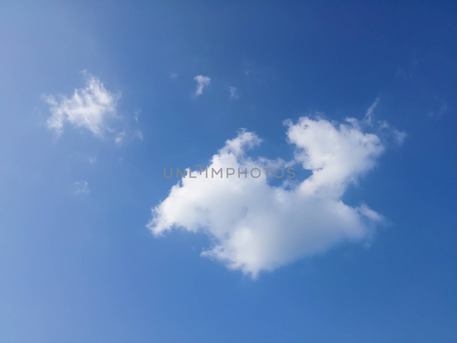 image of blue sky with white cloud use for bachground