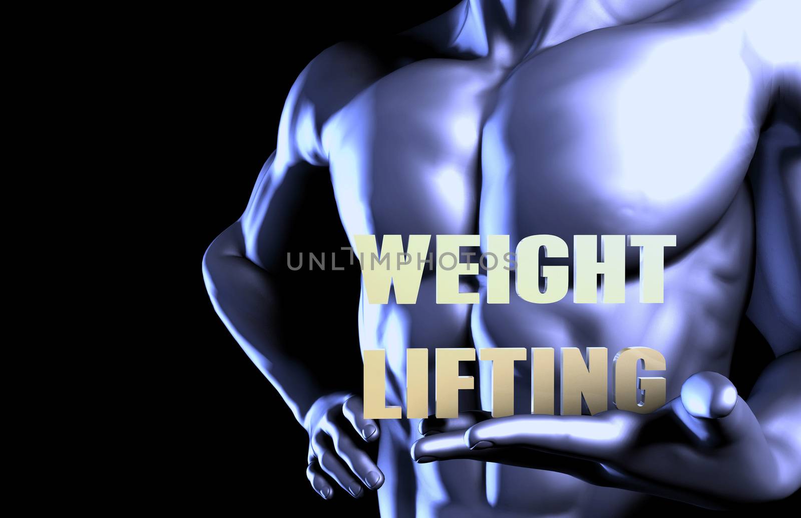 Weightlifting With a Business Man Holding Up as Concept