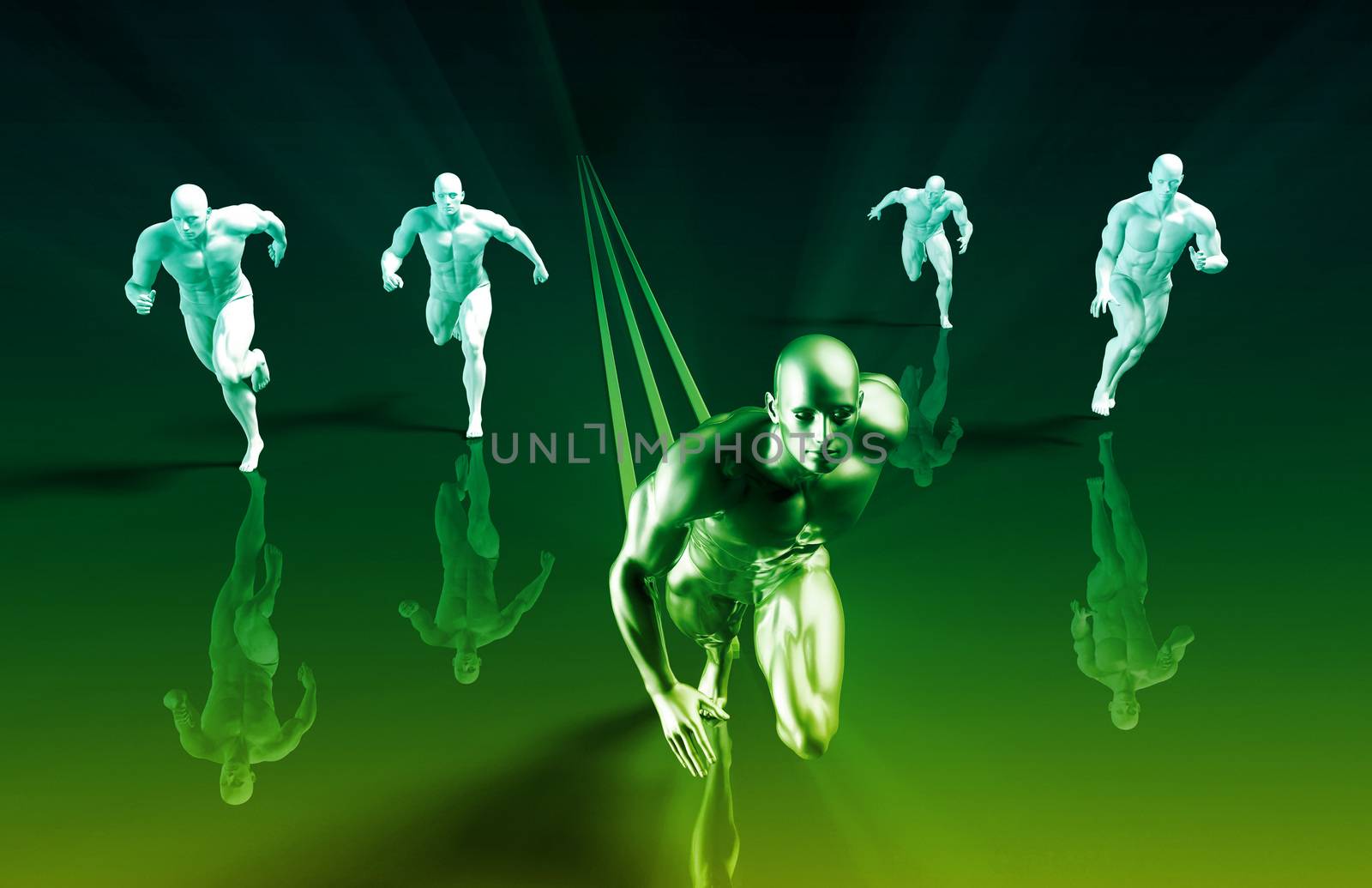 Sports Technology Abstract Concept Background as Art