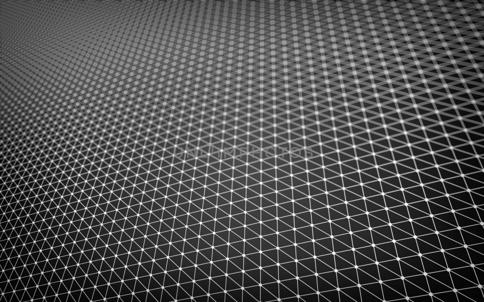 Abstract polygonal space low poly dark background with connecting dots and lines. Connection structure.