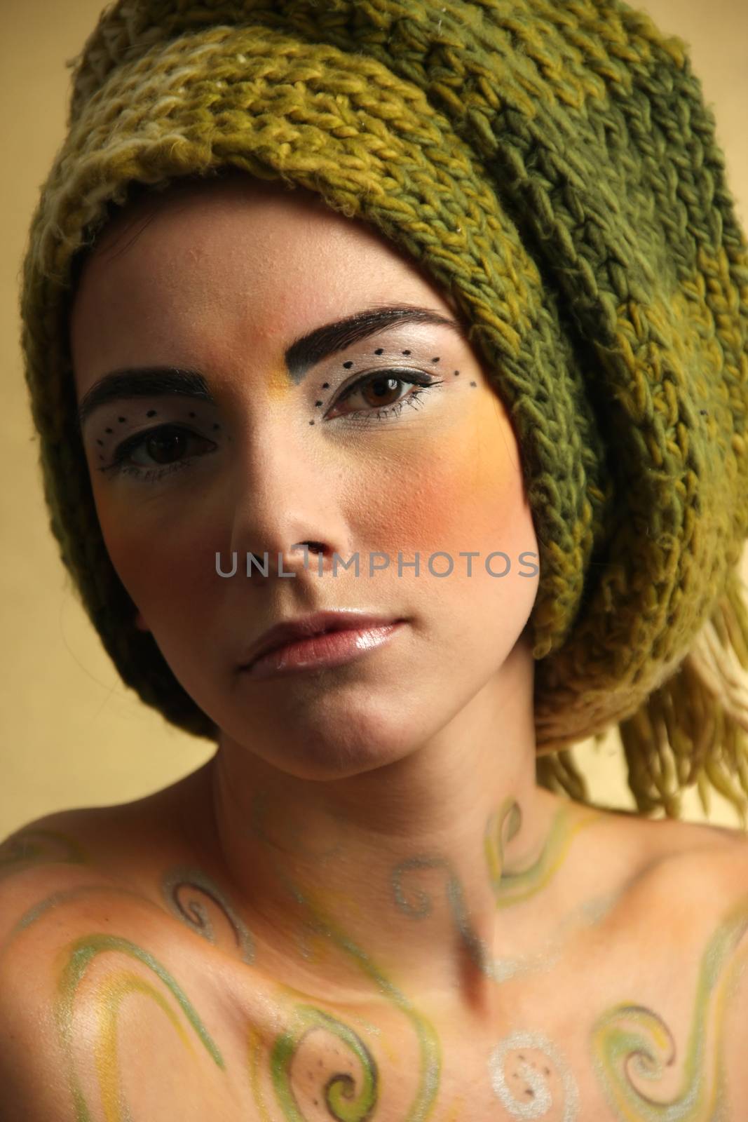 Woman with a special make-up