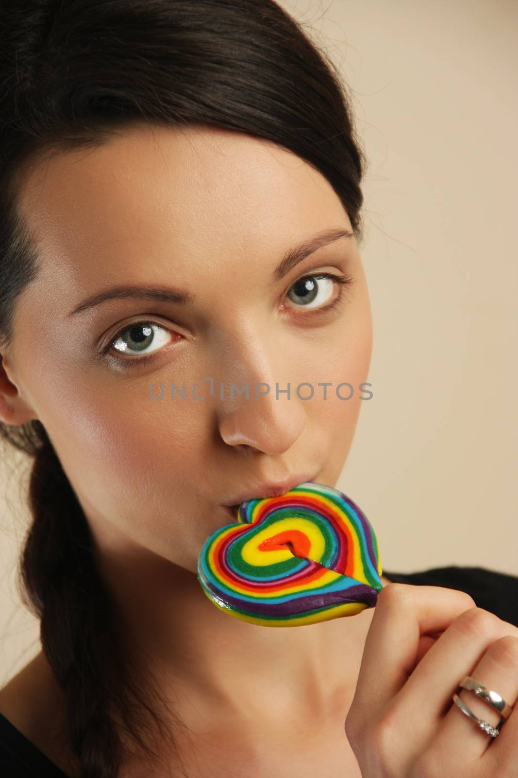 Girl with a lollipop by Aarstudio