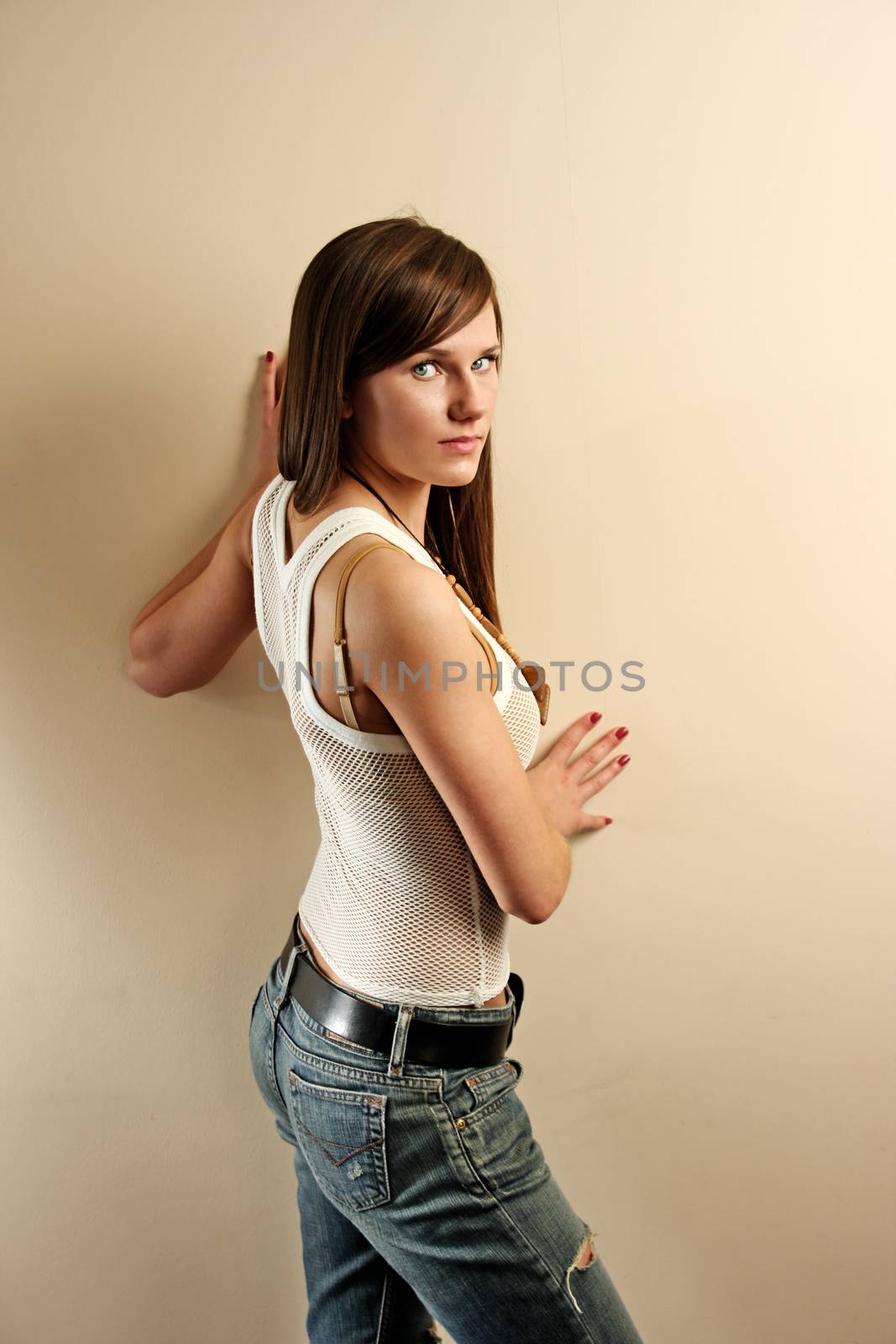 Casual girl posing