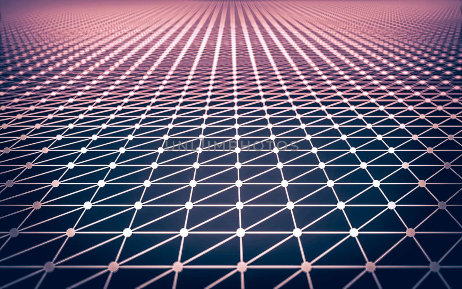 Abstract polygonal space low poly dark background with connecting dots and lines. Connection structure.