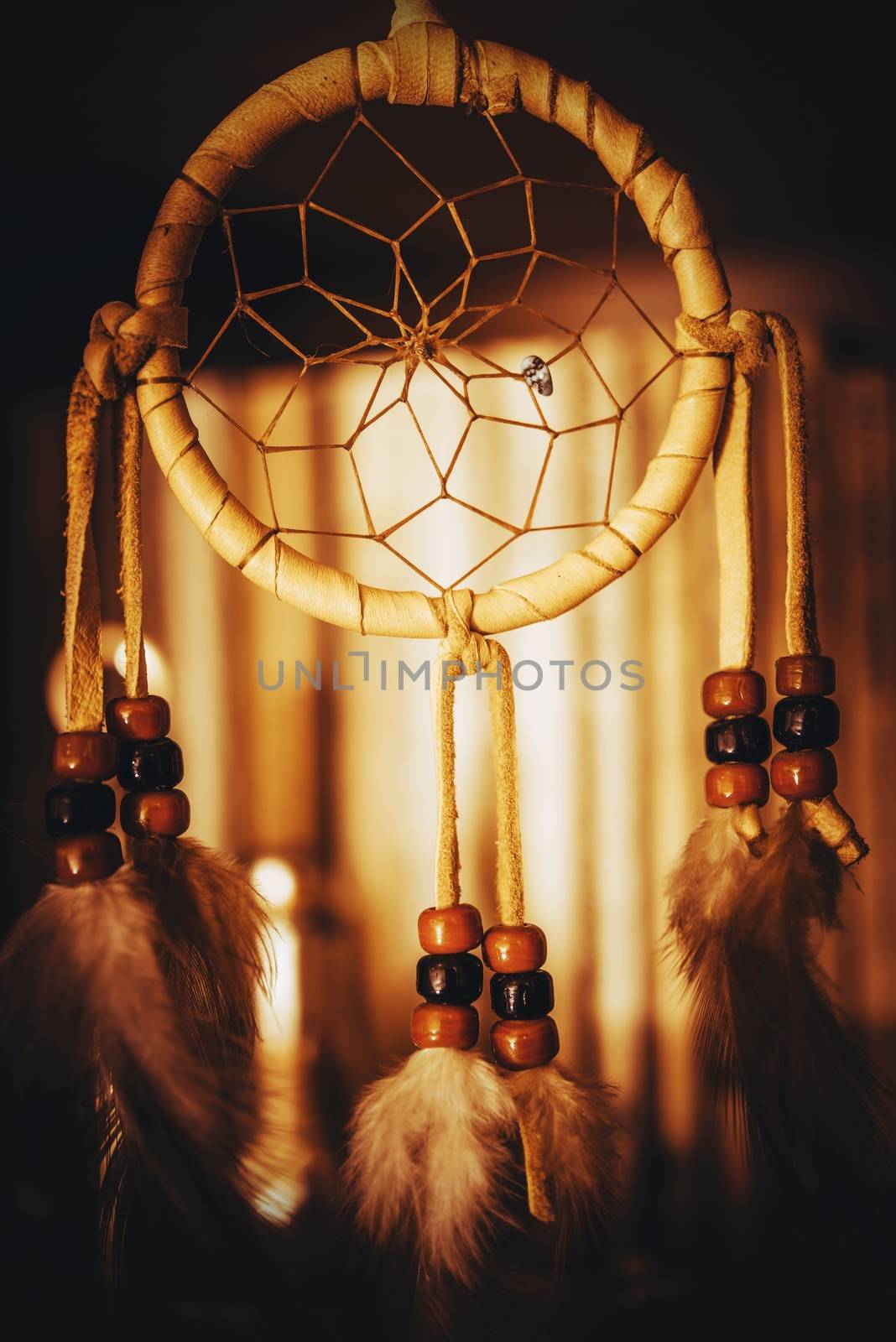 Native American Dreamcatcher Closeup Photo