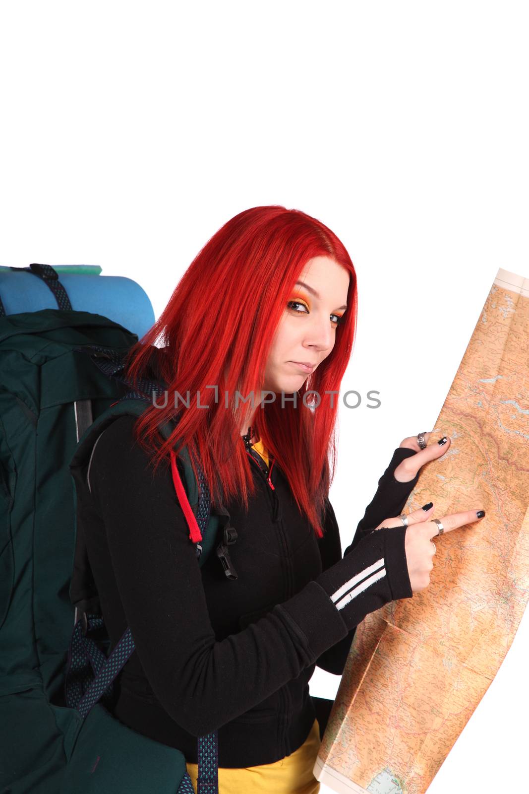 Backpacker girl by Aarstudio