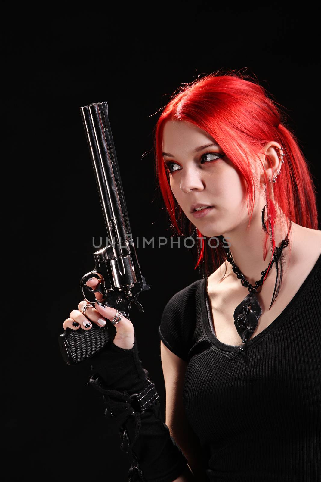 Girl with a gun by Aarstudio