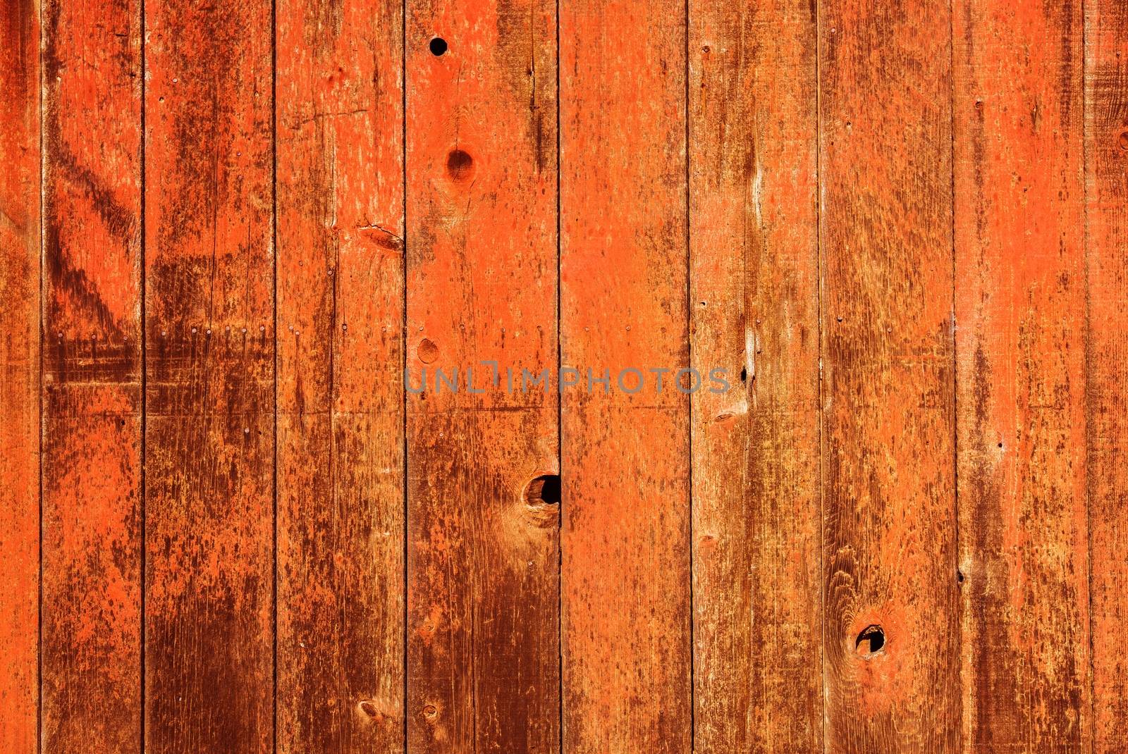 Red Painted Wood Background by welcomia
