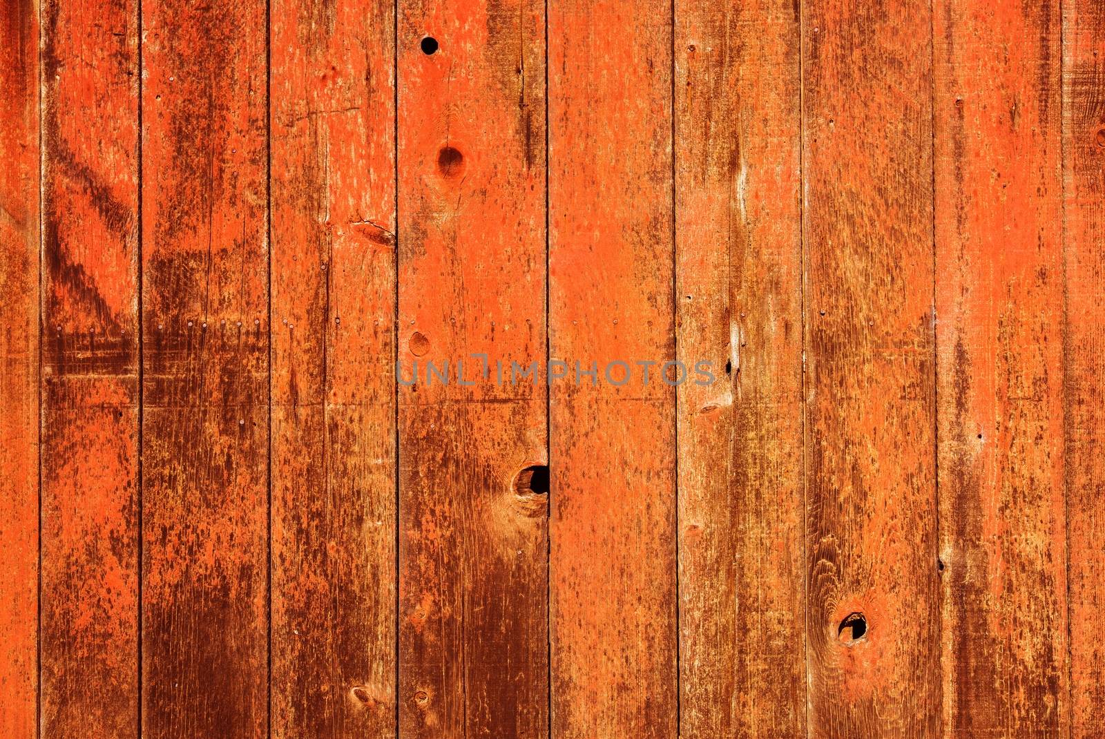 Red Painted Wood Background. Aged Red Painted Planks Wooden Wall Backdrop.