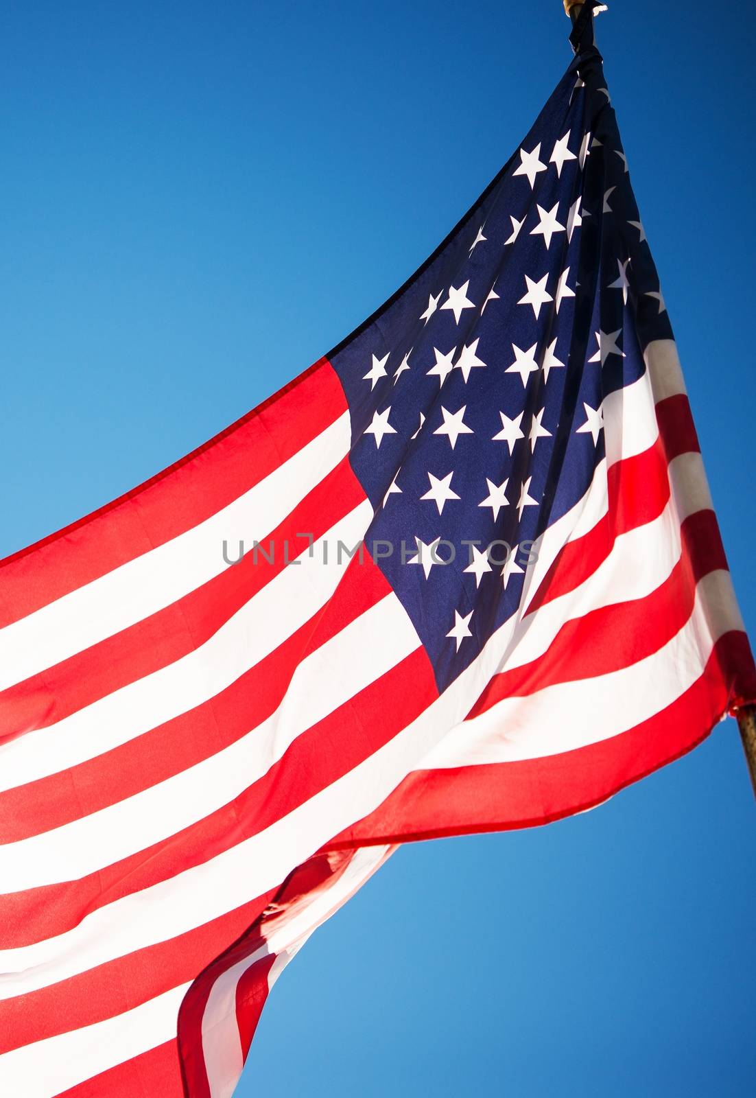 American Flag on Wind by welcomia
