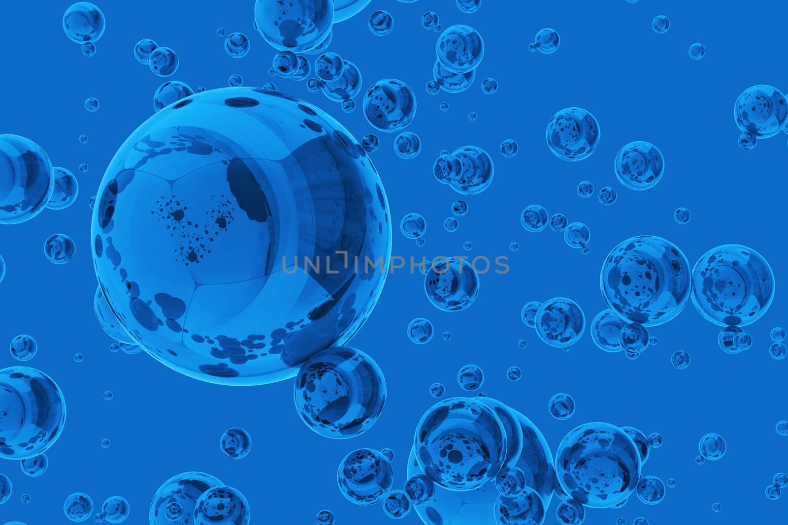 Bubble Blue Background by welcomia