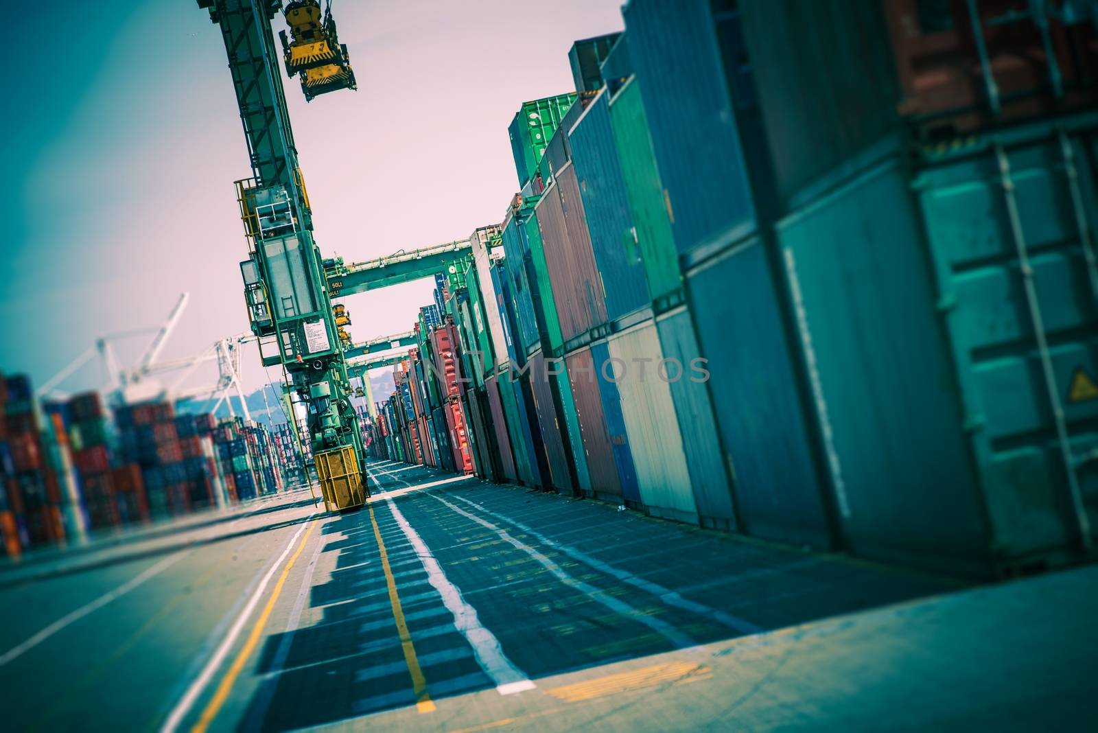 Cargo Containers Alley by welcomia
