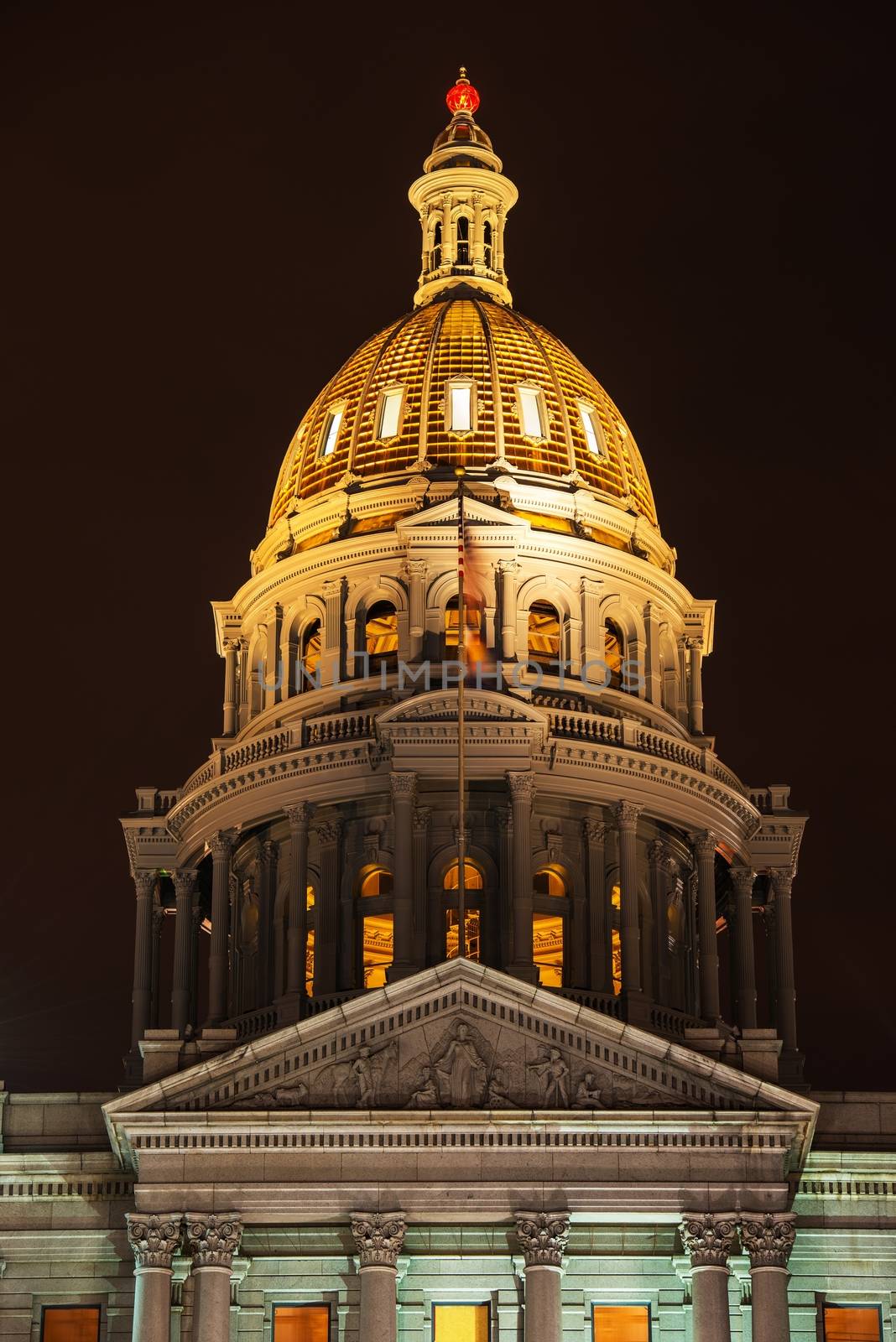 Golden Colorado Capitol  by welcomia