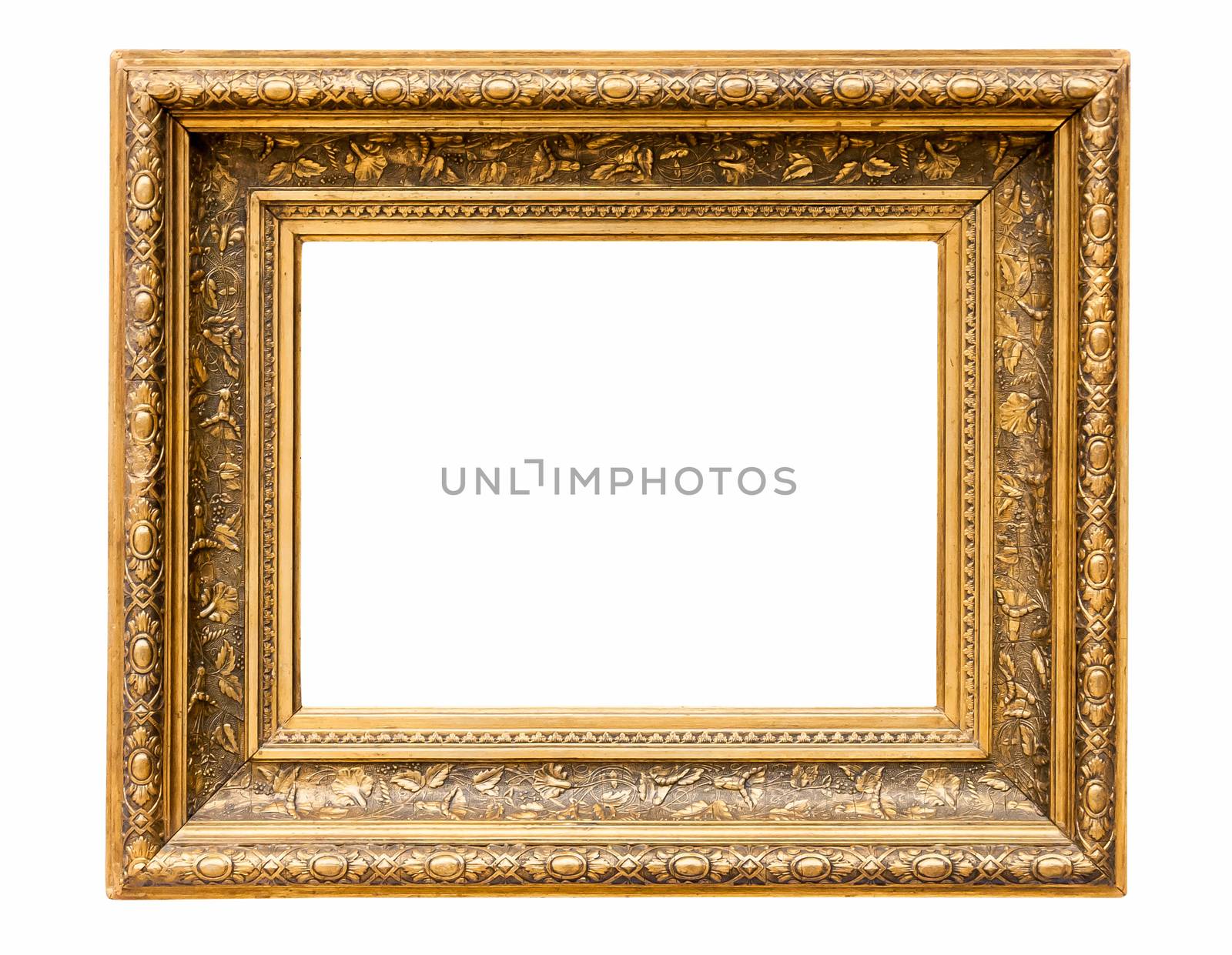 Rectangle decorative golden picture frame by mkos83