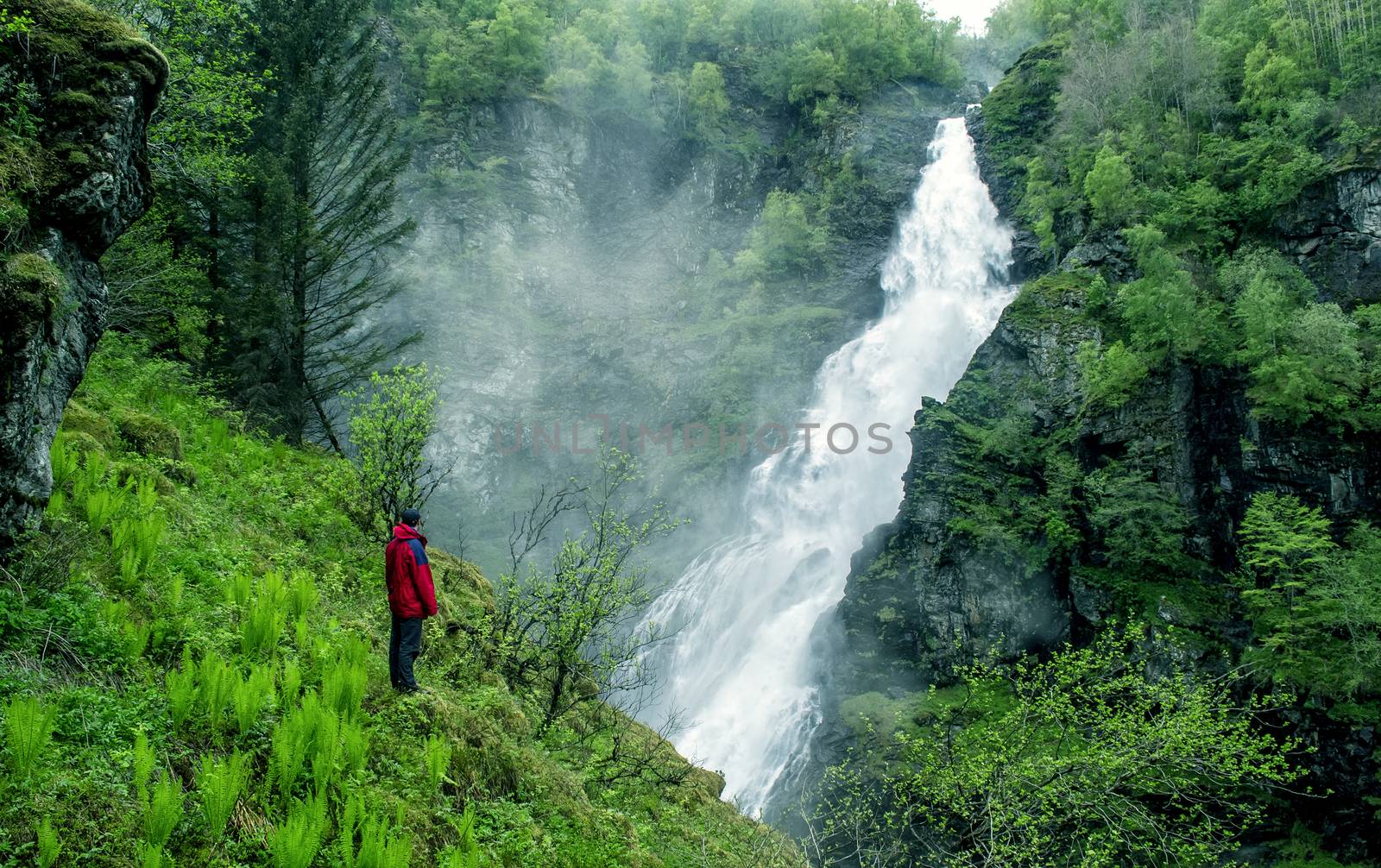 Large waterfall by oleksandrmazur