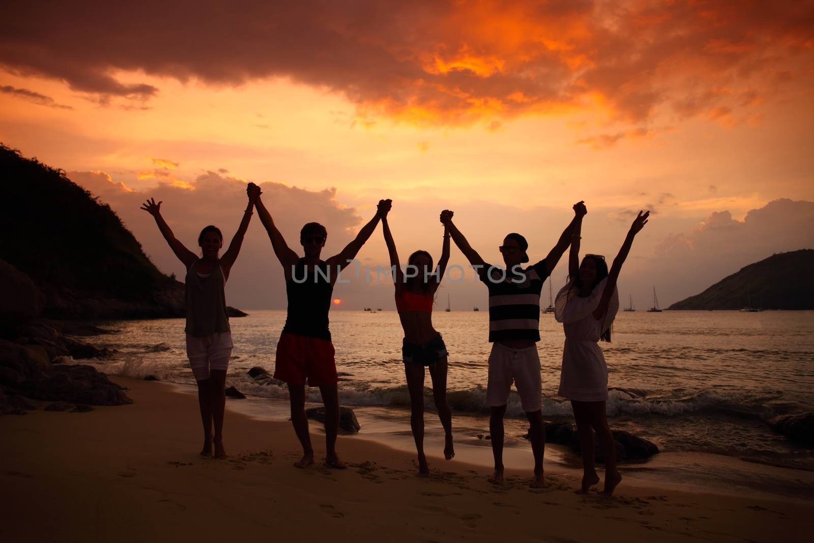 People partying on beach  by ALotOfPeople