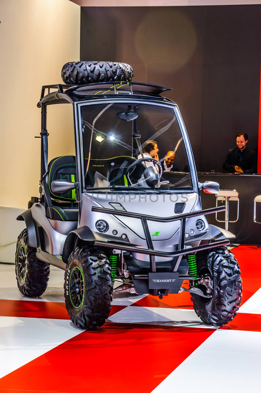 FRANKFURT - SEPT 2015: golf buggy mansory presented at IAA International Motor Show on September 20, 2015 in Frankfurt, Germany