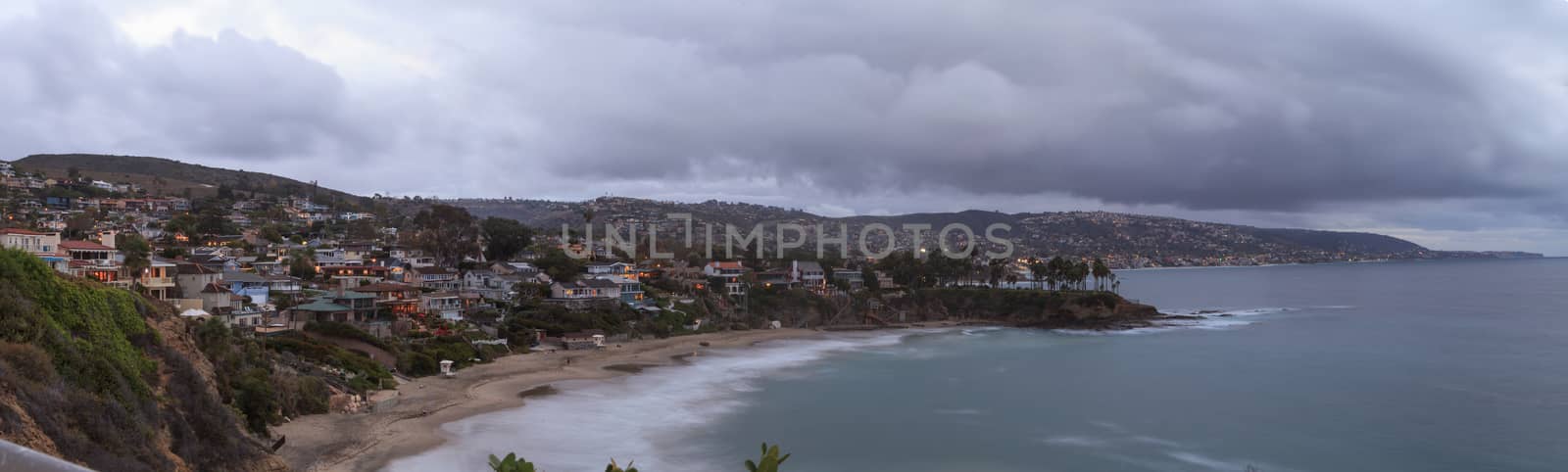 Rain clouds over Crescent Bay by steffstarr