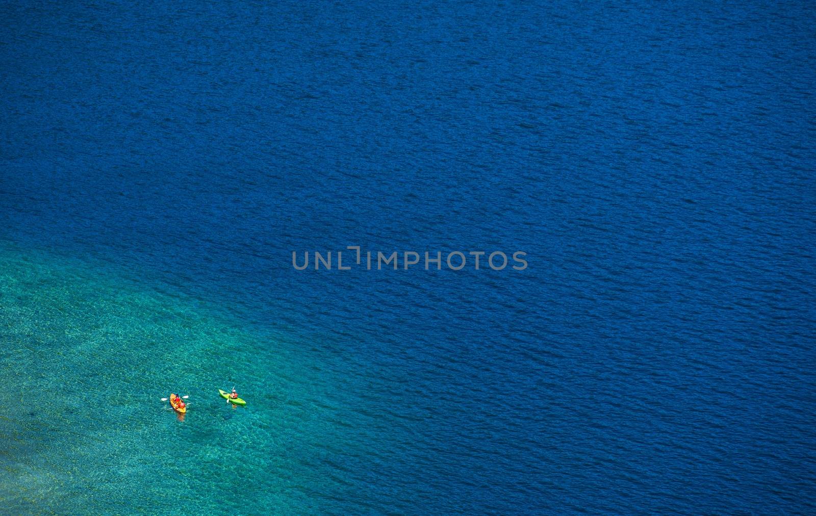 Lake Kayaking. Lake Tahoe Kayaking. California, United States.