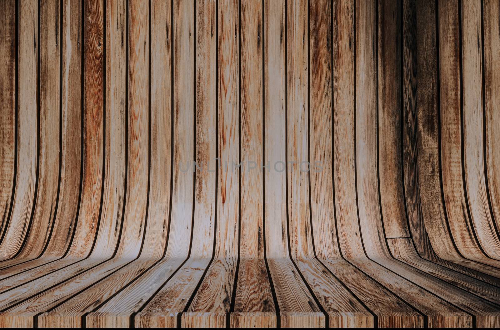 Wood Cyclorama Backdrop. Wooden Background