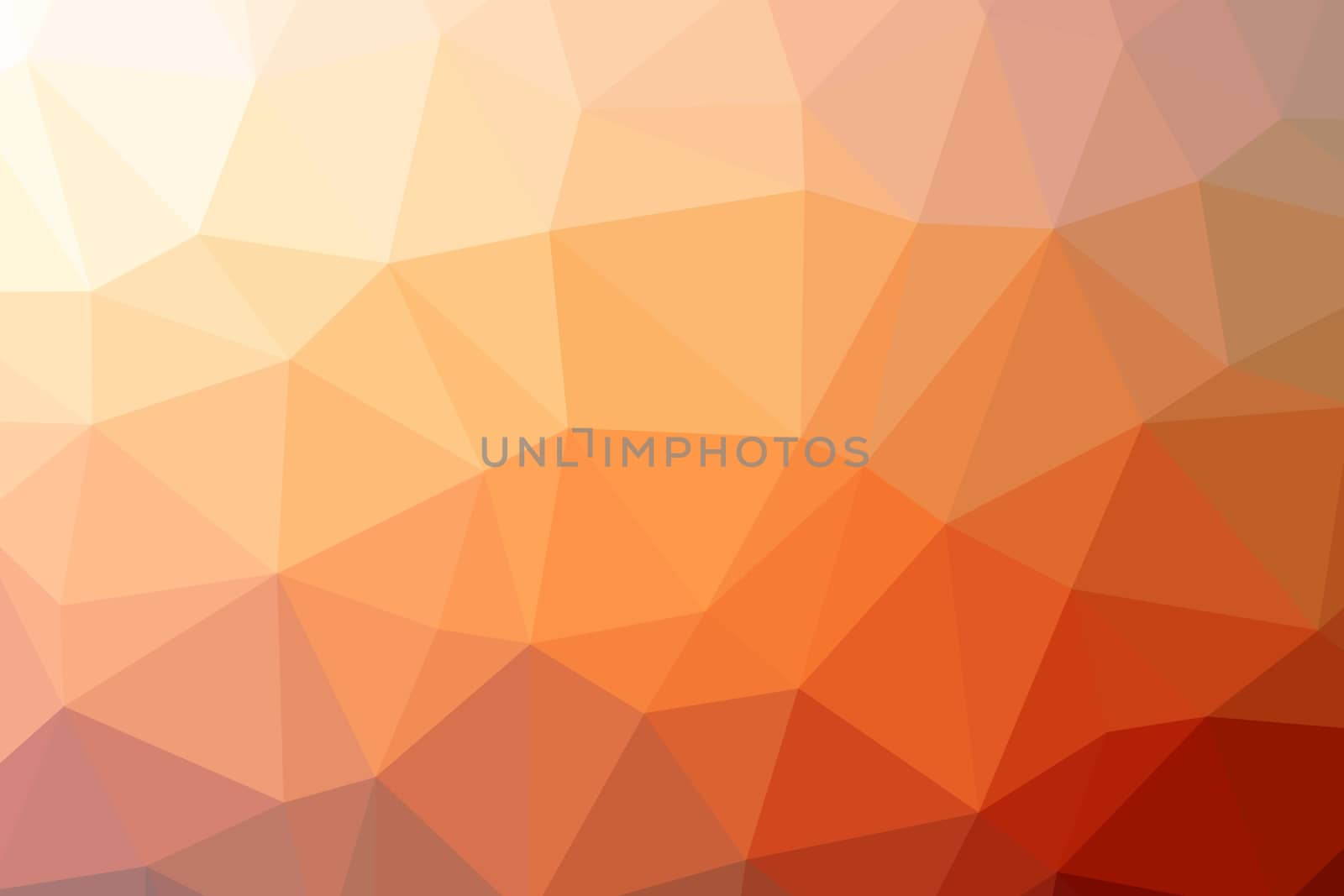 Triangle Low Poly Background. Reddish Orange Low Poly Backdrop.