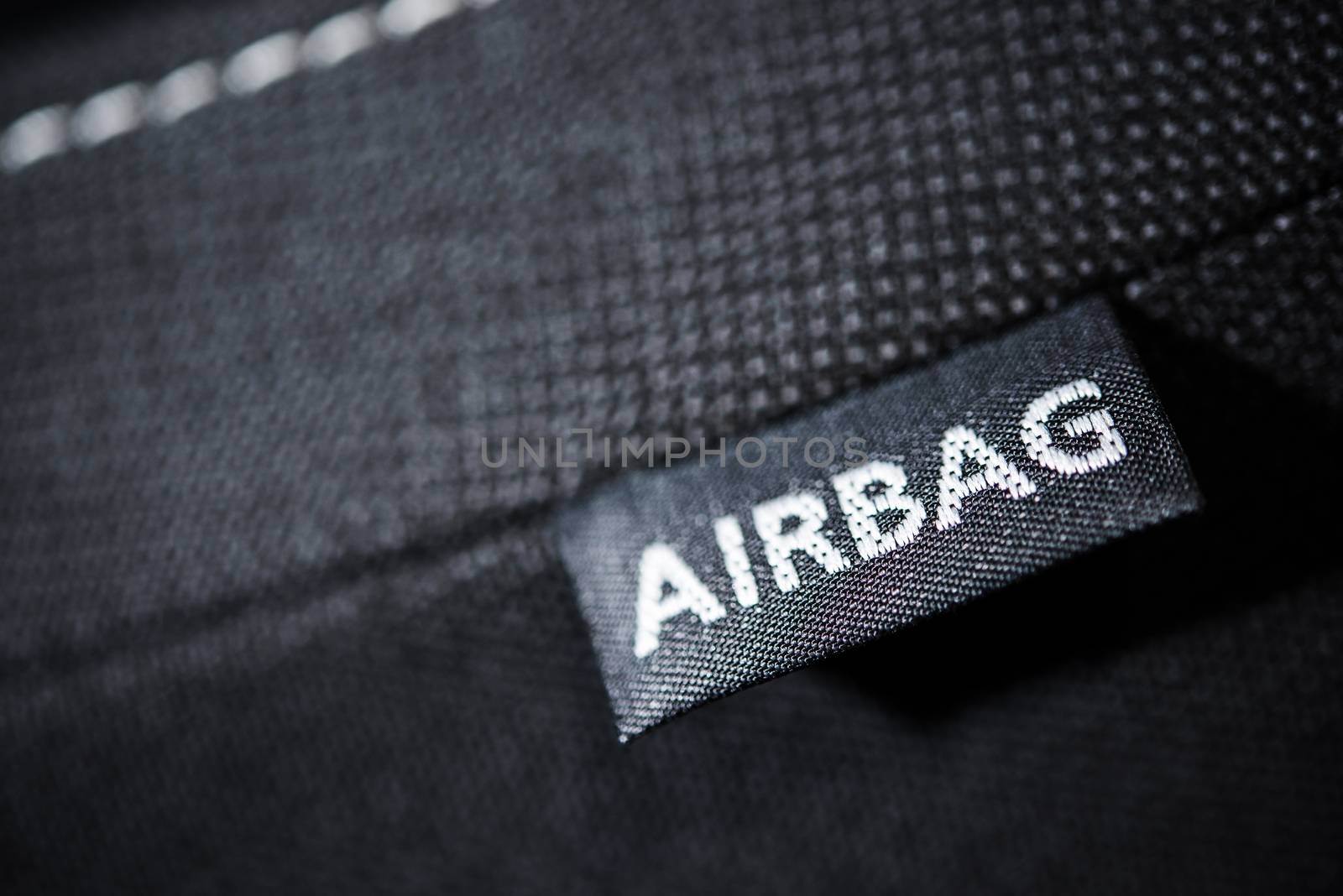 Side Car Airbag Tag. Modern Car Safety Feature. Transportation Technologies.