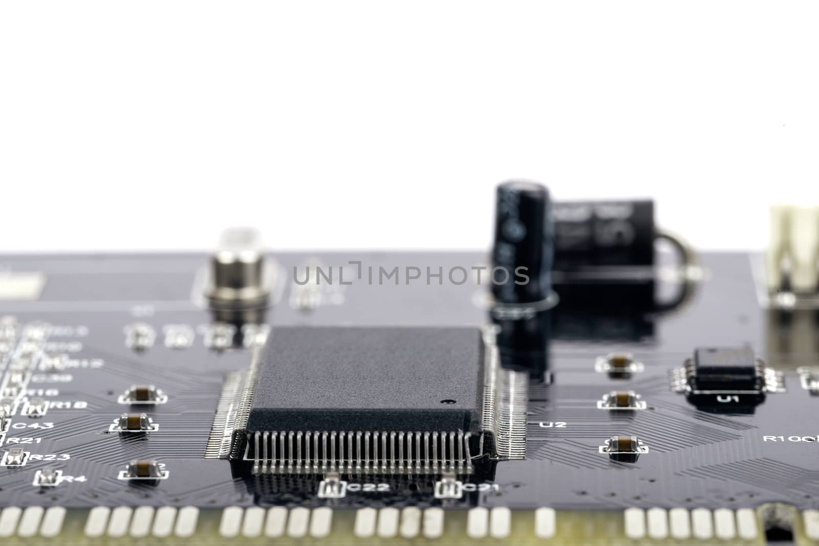 Electronic circuit board with processor by cherezoff