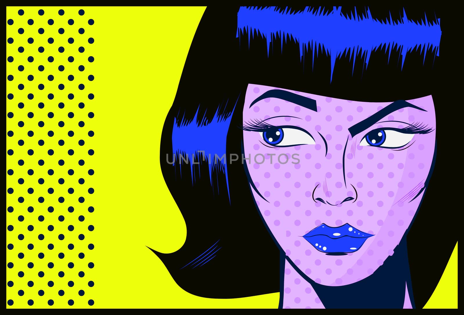 Pop Art Woman background