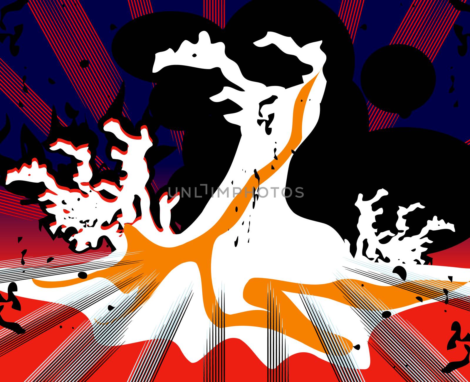 pop art explosion over boom background. vector illustration