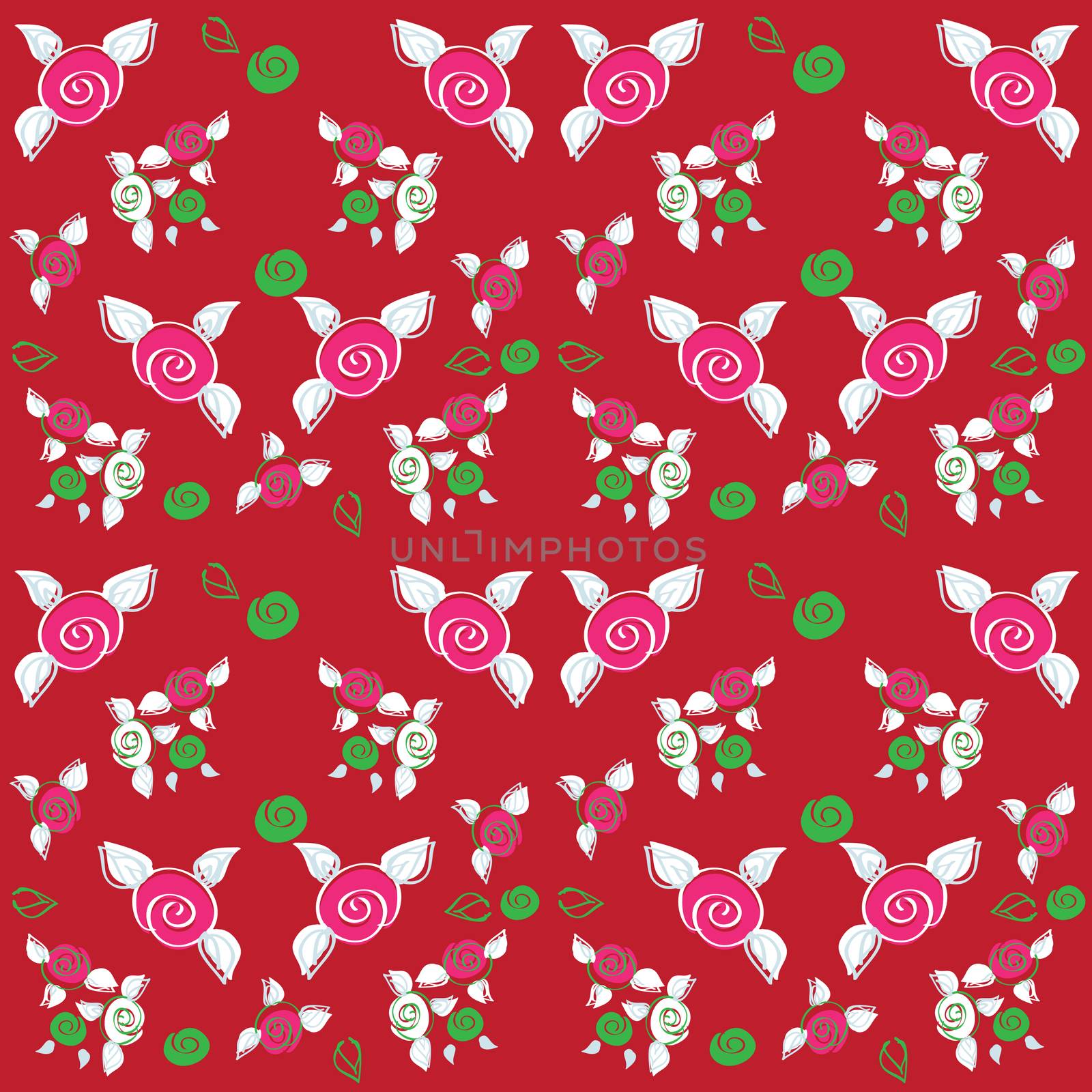 Chic Rose Patterns seamless fabric and paper backgrounds, scrap booking