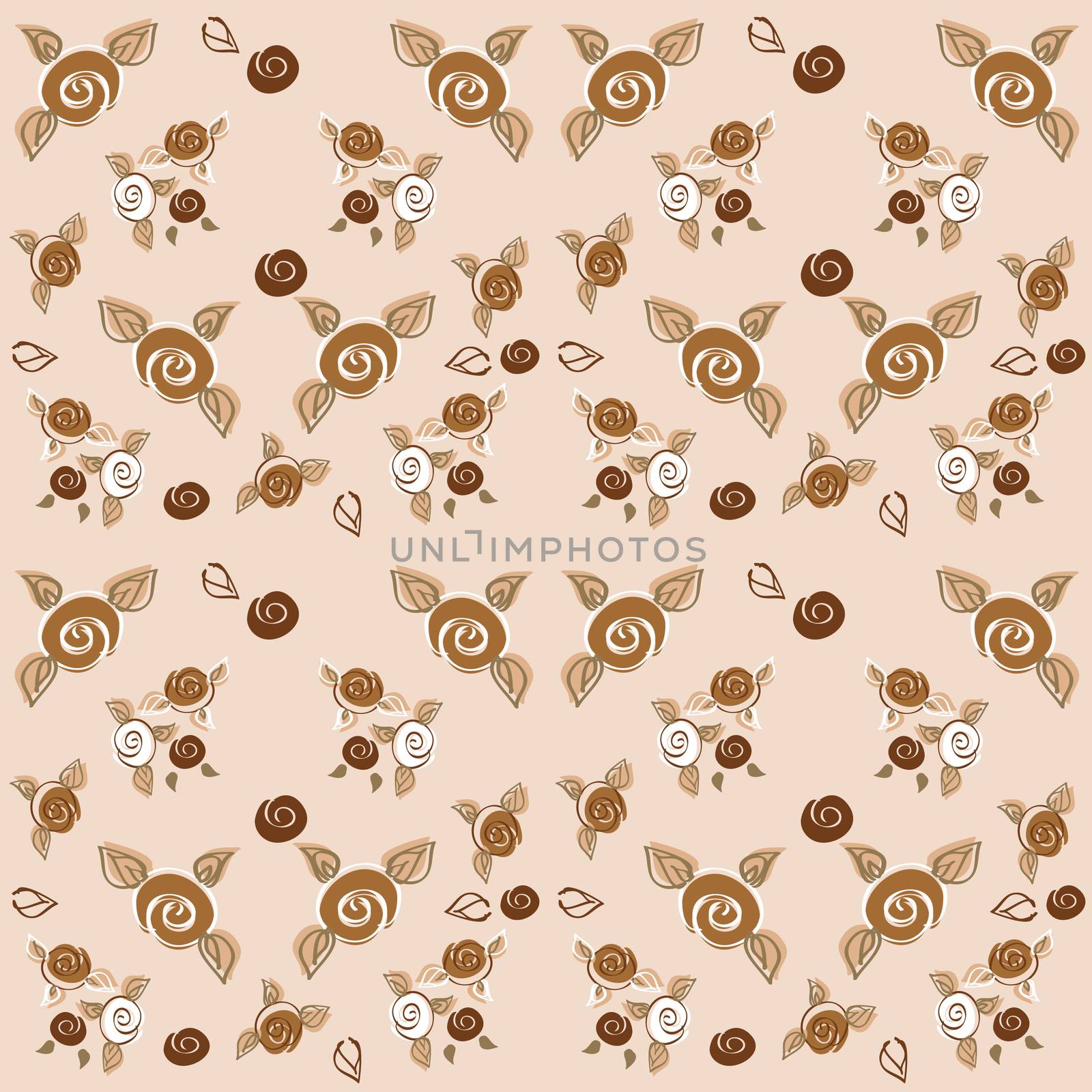 Chic Rose Patterns seamless fabric and paper backgrounds, scrap booking