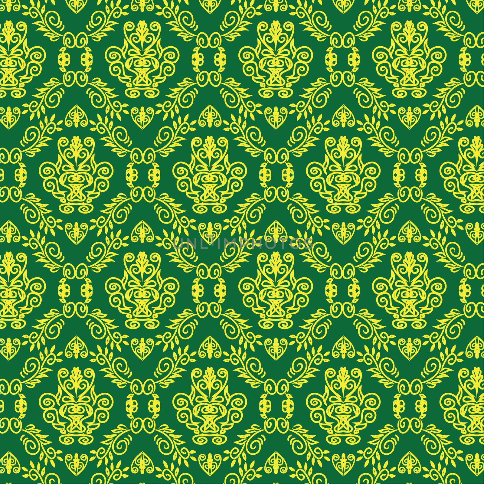 Tattoo Damask pattern Template wallpaper Seamless 