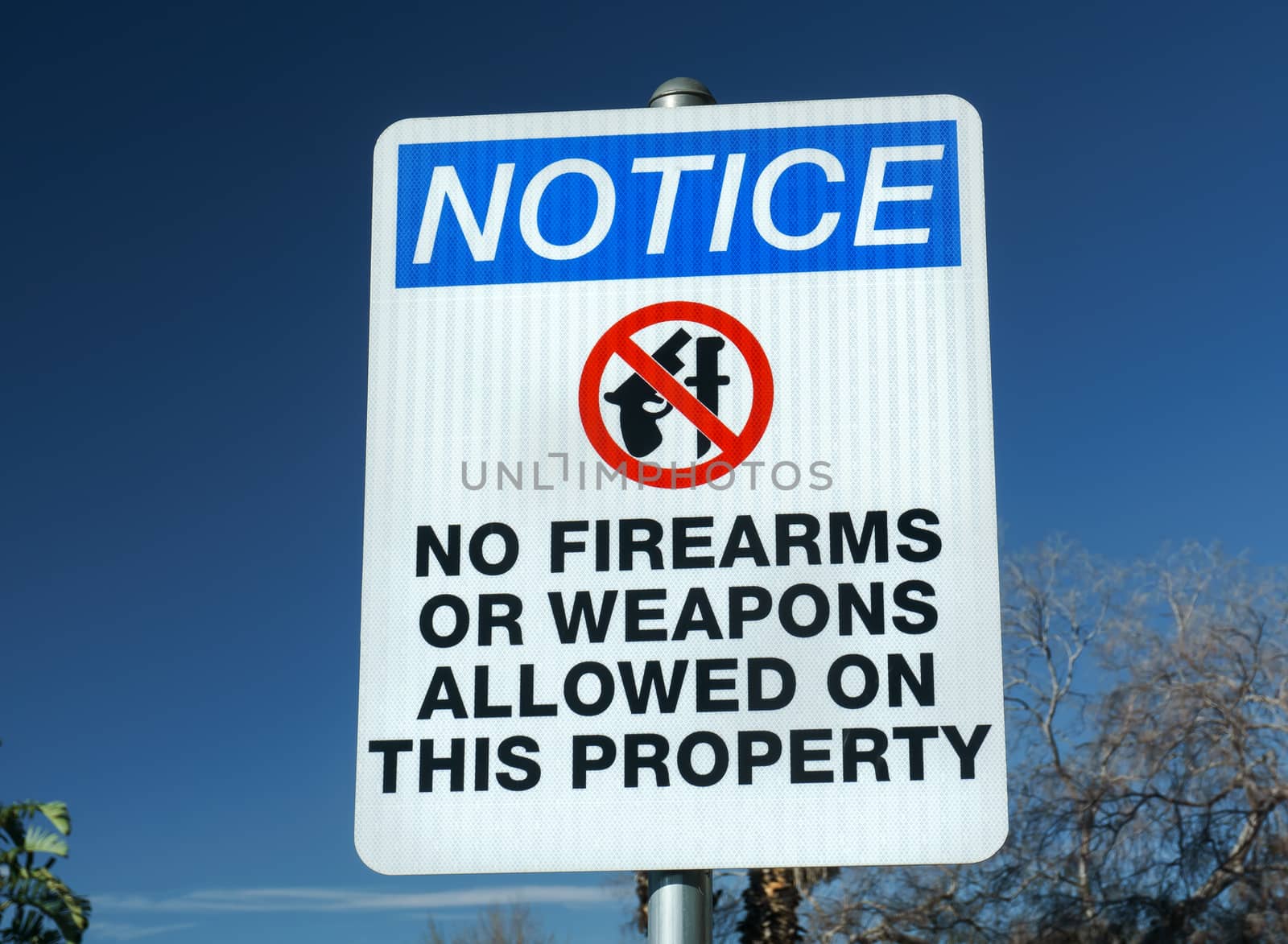 No Firearms or Weapons Sign by wolterk