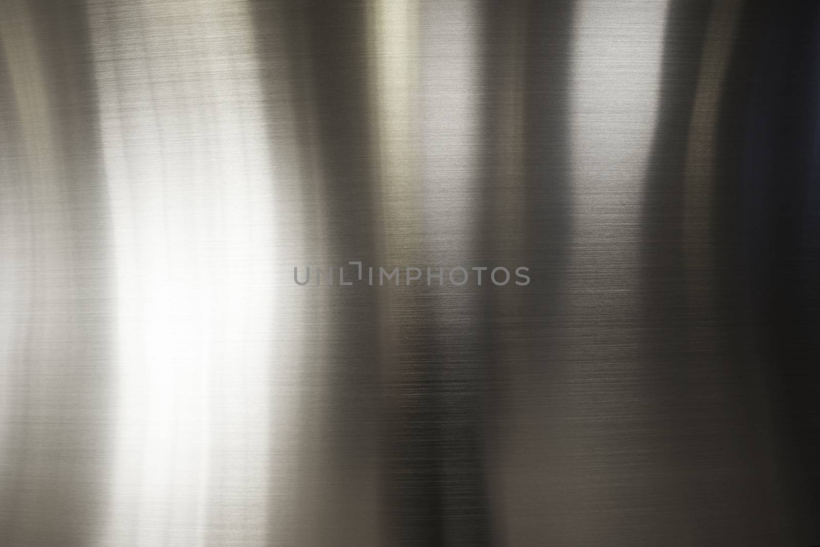 Polished Metal Plate Background with Light Reflections.