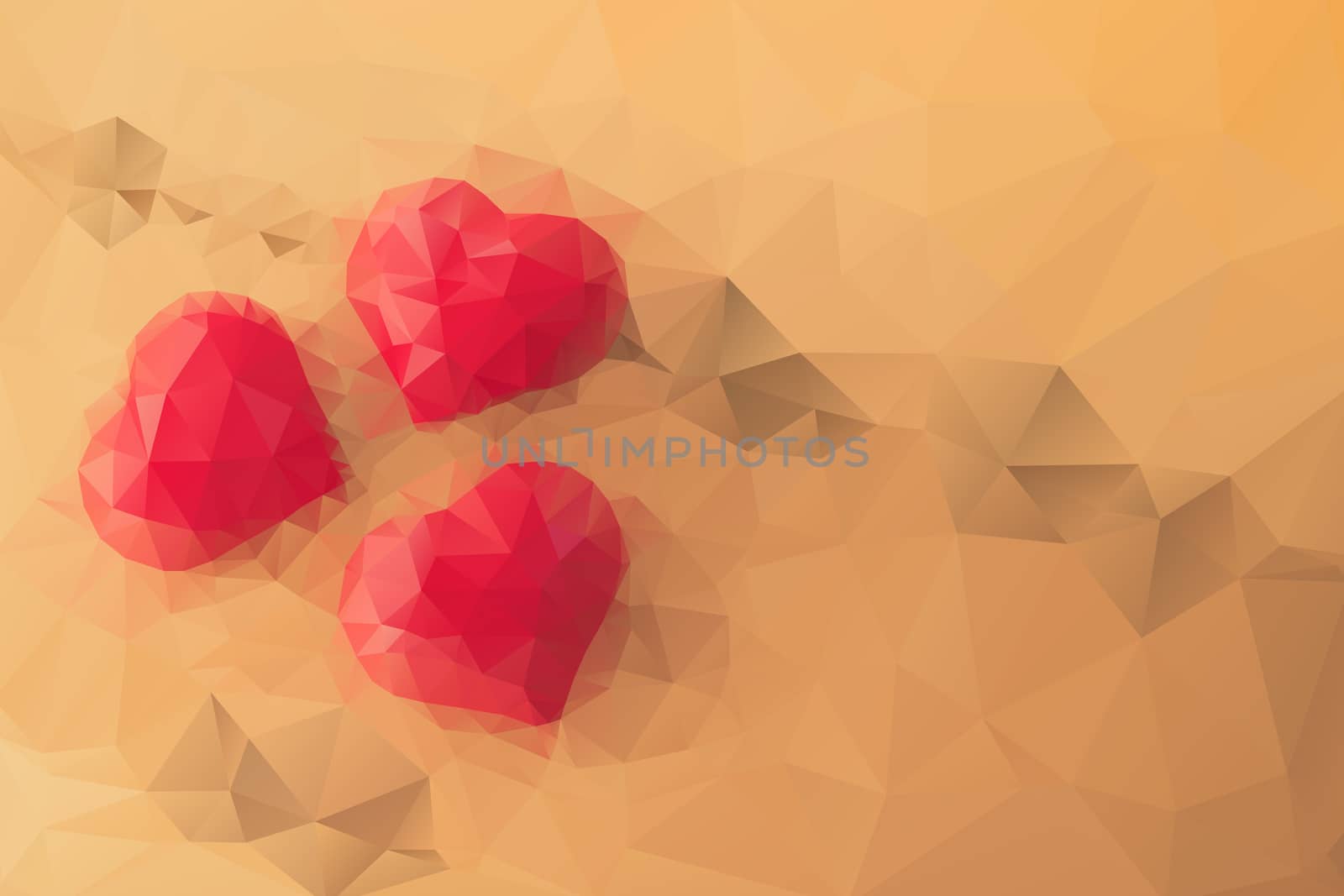 Abstract low poly background, geometry triangle by teerawit