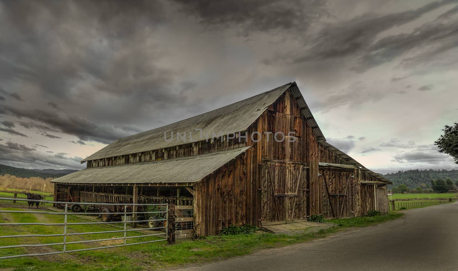 Old Barn, Panoramic Color Image by backyard_photography