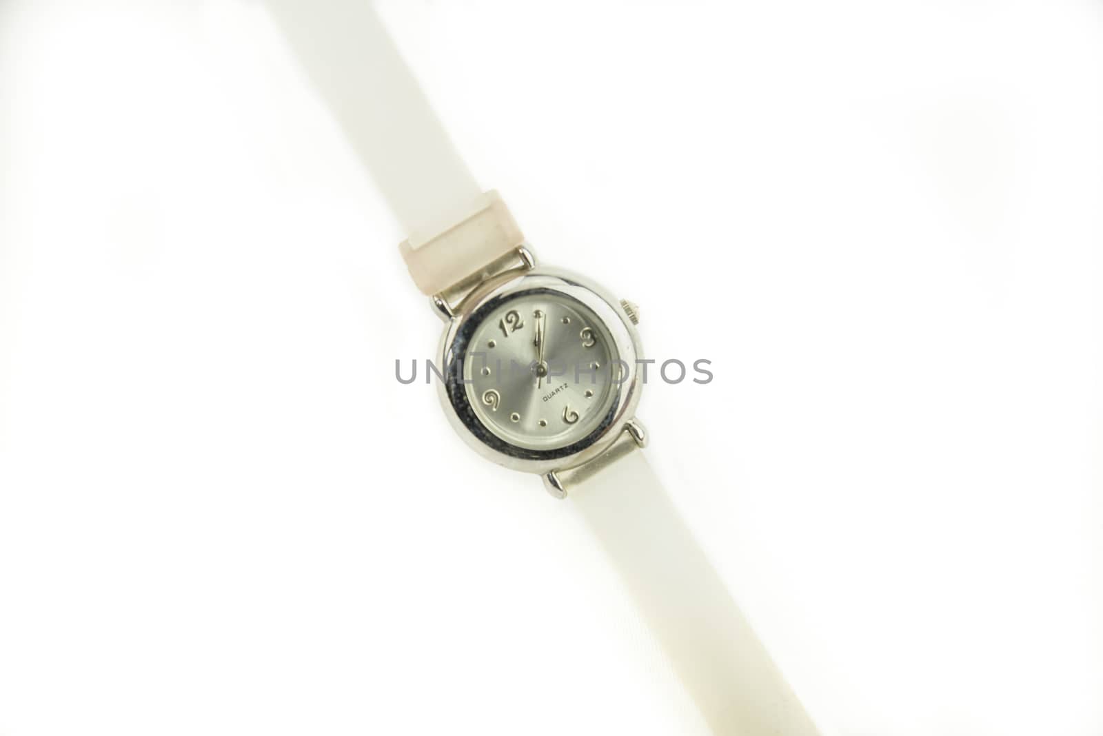 Nice women's watch isolated on white background