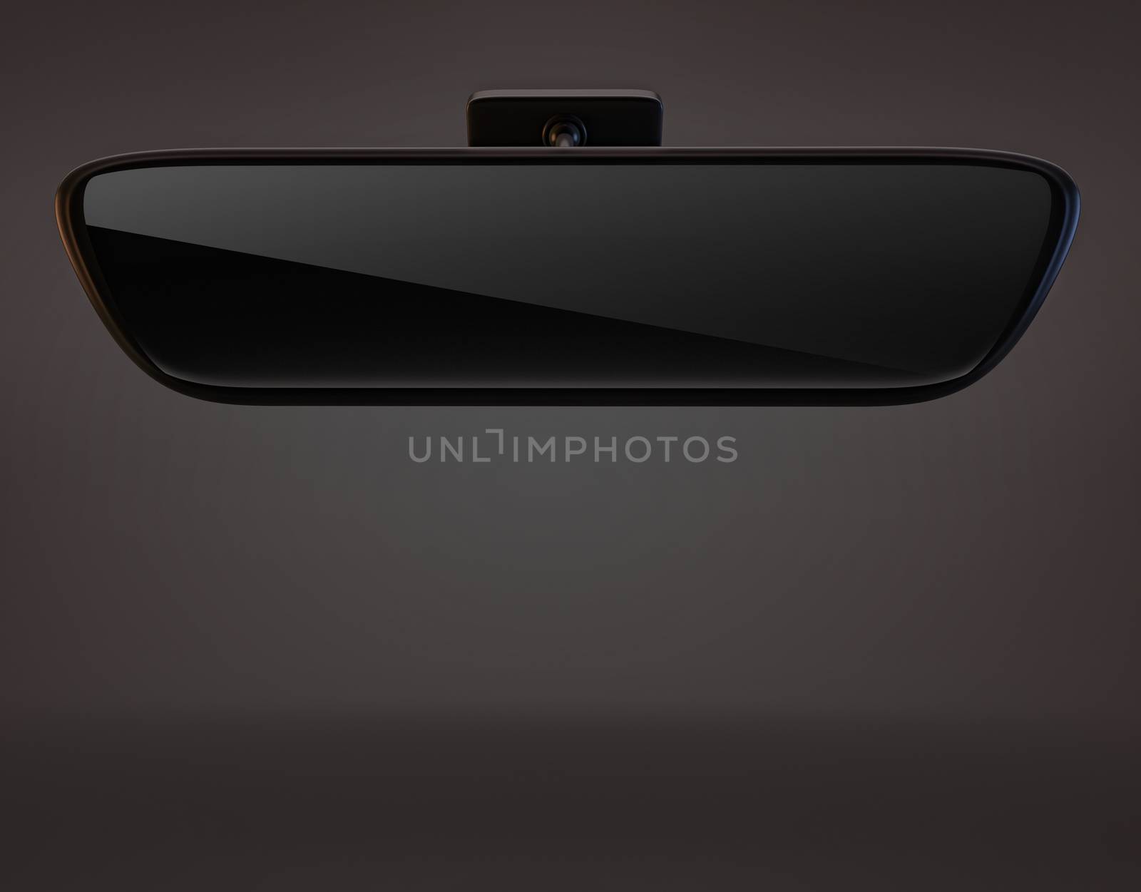 car rearview mirror isolated ob dark background