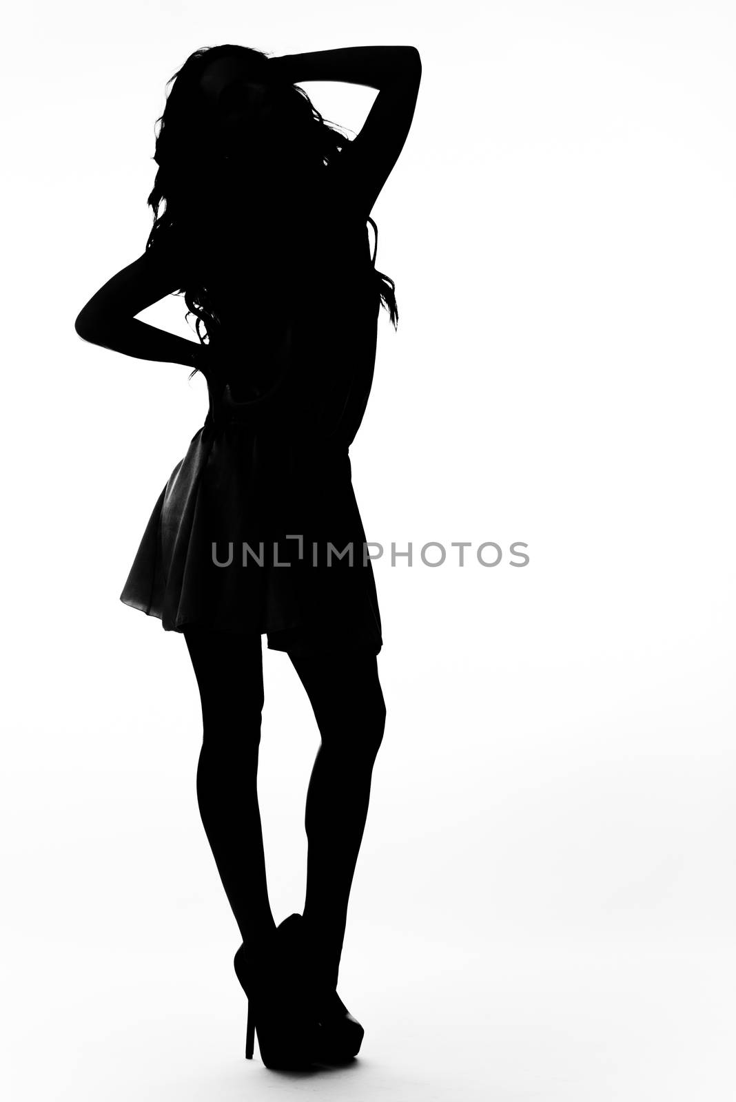 Image of an attractive young woman posing