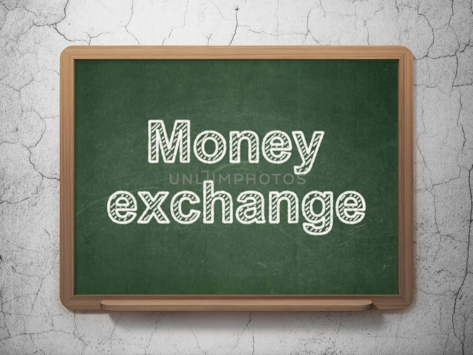 Money concept: Money Exchange on chalkboard background by maxkabakov