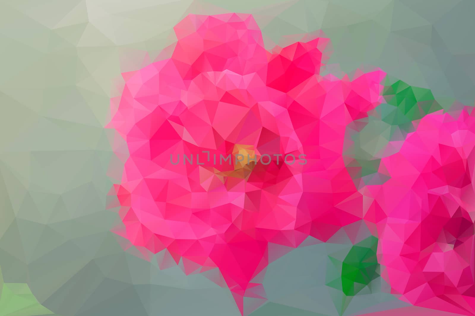 Abstract low poly background, geometry triangle by teerawit