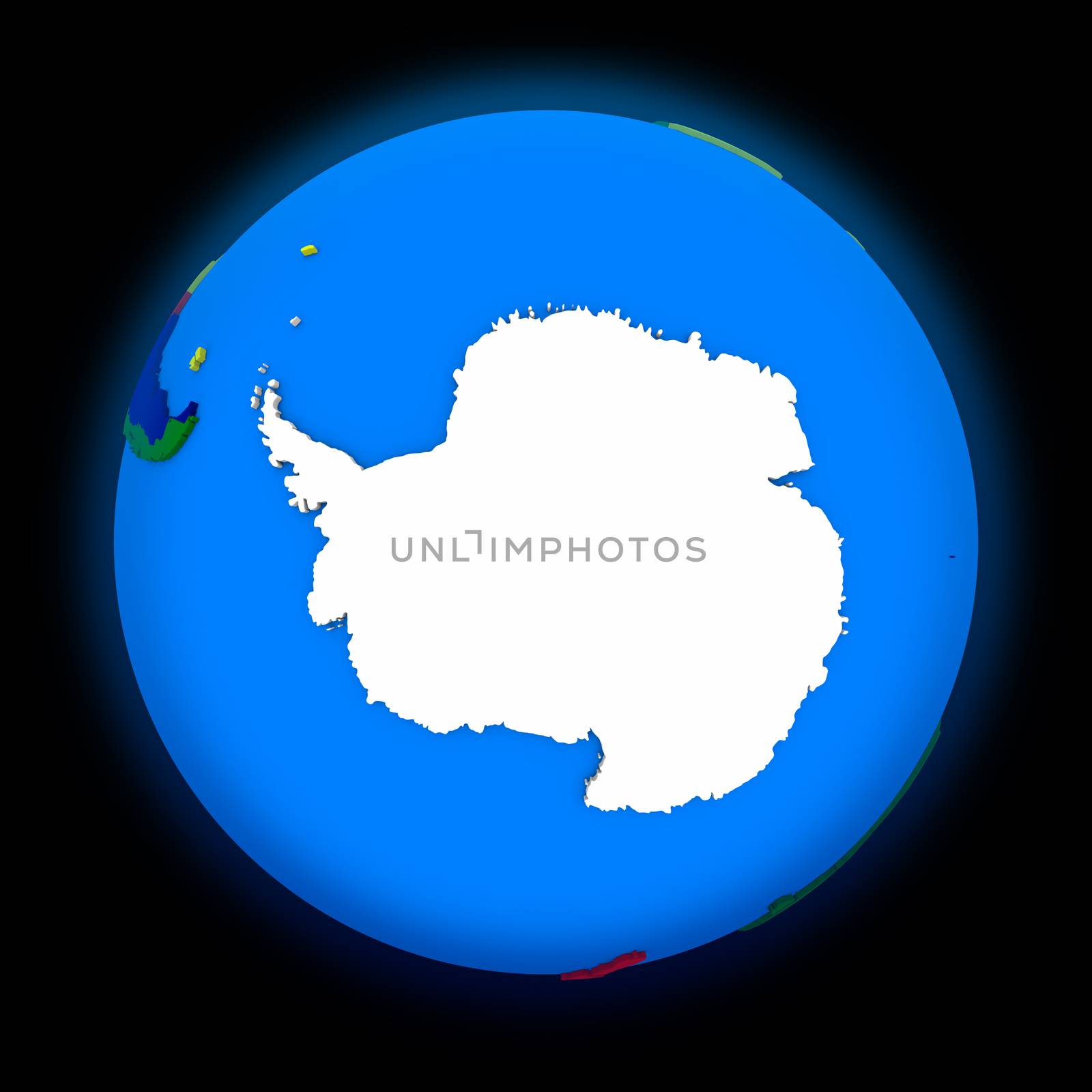 Antarctica on political Earth by Harvepino