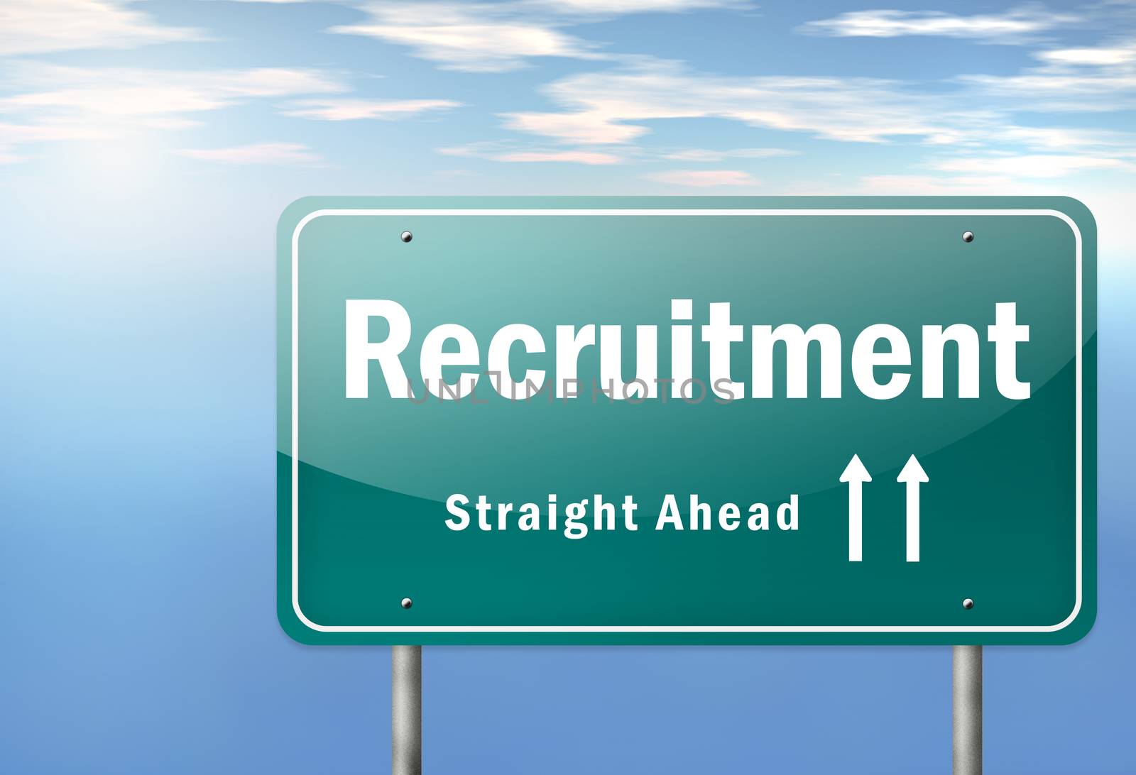 Highway Signpost "Recruitment" by mindscanner